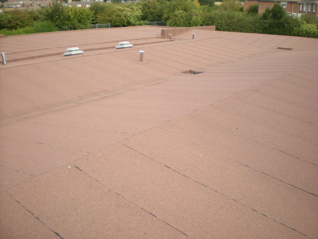 Completed high performance felt roof covering