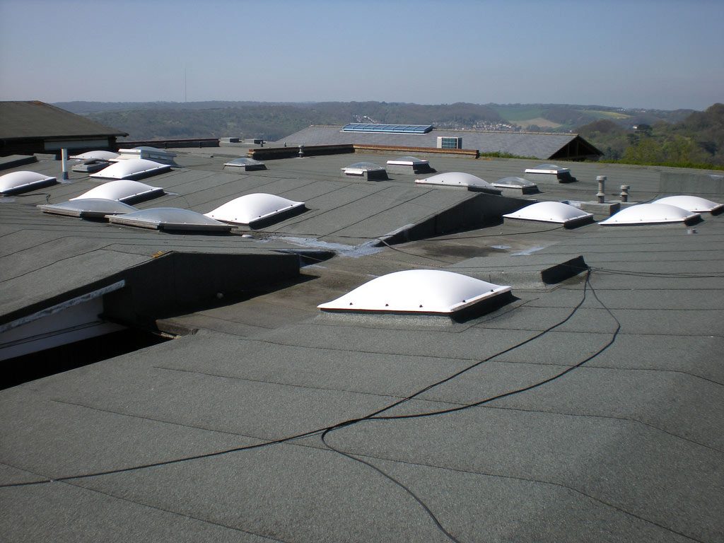 Existing failed flat roof